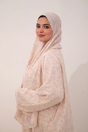 Floral Royal Crepe Fabric Isdal