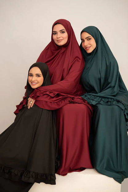 Olive Royal Crepe Fabric Isdal